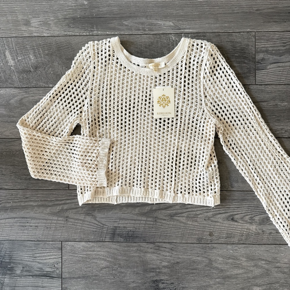 NWT Cream Knit Sweater